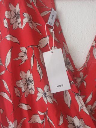 VESTIDO ESTAMPADO ROJO MIDI