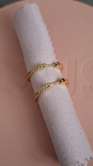 Pendientes Tous Aro Dorados con Circonitas