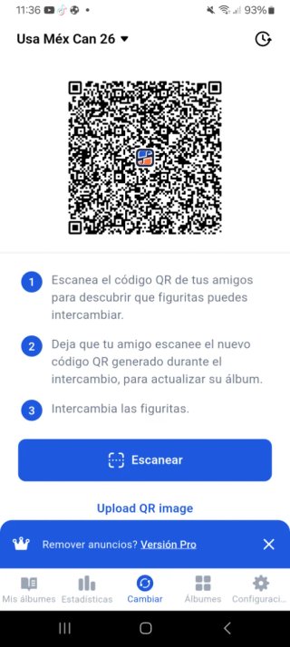 Cambio cromos Mundial 2026