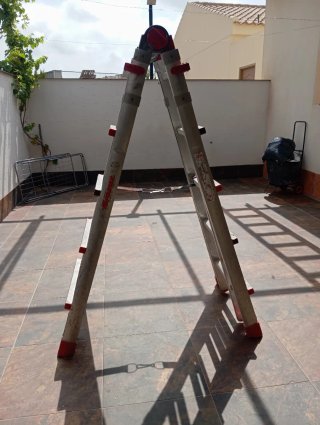 Escalera extensible aluminio