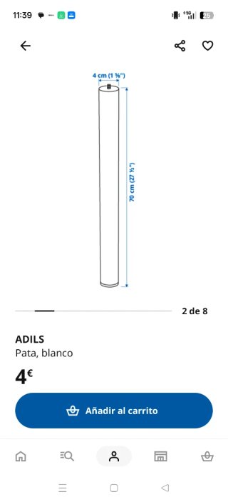 Escritorio / mesa para despacho Ikea Madera
