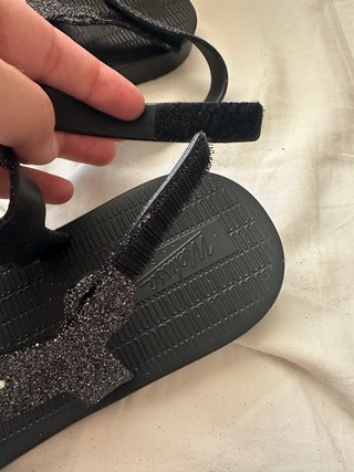 Sandali Melissa glitter nere e argento