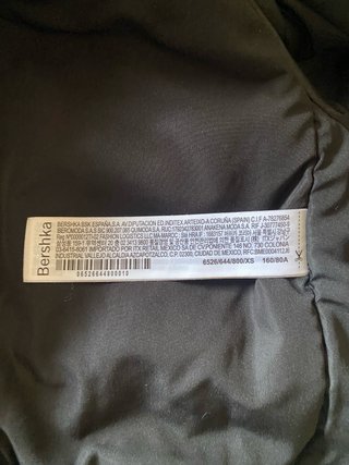 Bershka Chaqueta Cuero Negra