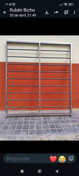 Reja metálica nueva