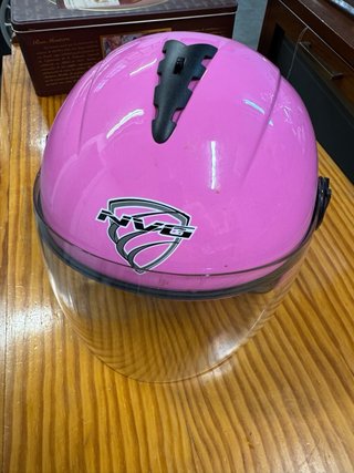 Casco Moto Rosa Infantil