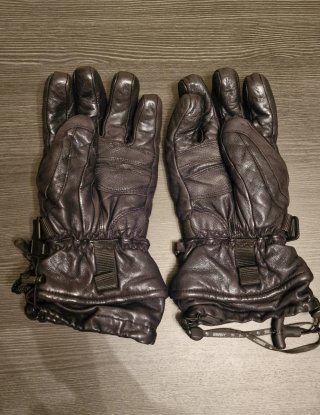 Guantes Swany Hombre Negros de cuero