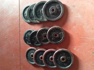 12 discos de 5 kg