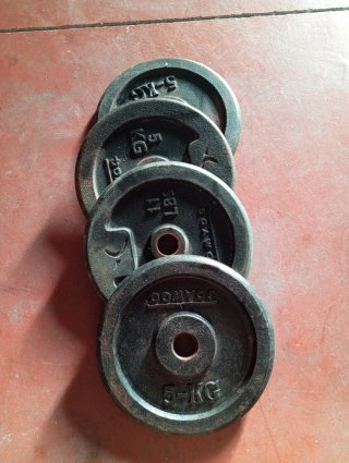 12 discos de 5 kg