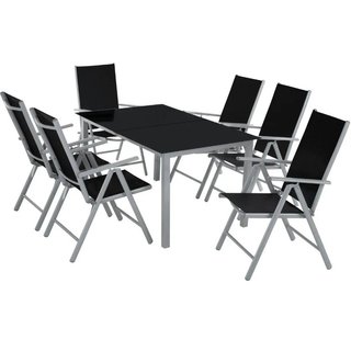 Set di sedute in alluminio 6+1 · Tessuto · Sedie