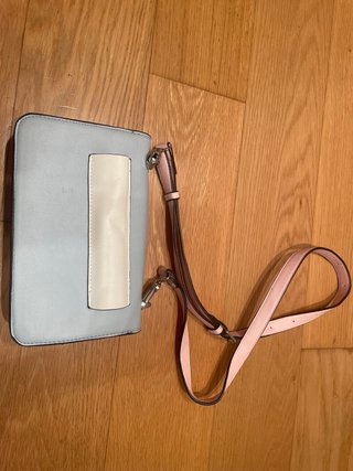 Bolso bandolera azul y rosa