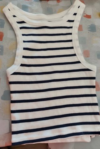 Camiseta marinera rayas azul y blanco