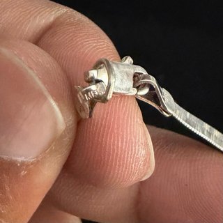 Pulsera Plata 925 Cadena Serpiente Espiga 18cm