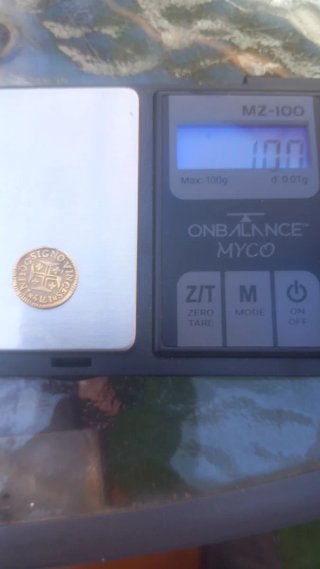 Moneda de oro antigua