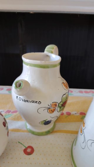 Brocche ceramica Castelli Abruzzese vintage