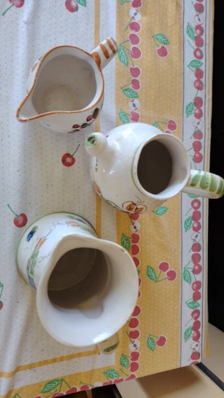 Brocche ceramica Castelli Abruzzese vintage