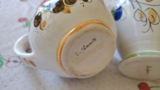 Brocche ceramica Castelli Abruzzese vintage