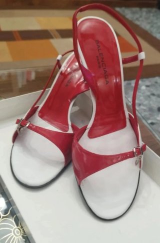 Zapatos Balenciaga Talla 38 Rojo/Blanco