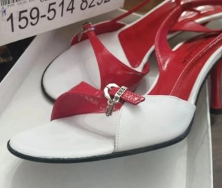 Zapatos Balenciaga Talla 38 Rojo/Blanco