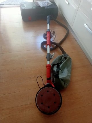 Lijadora para pared tipo jirafa con aspirador