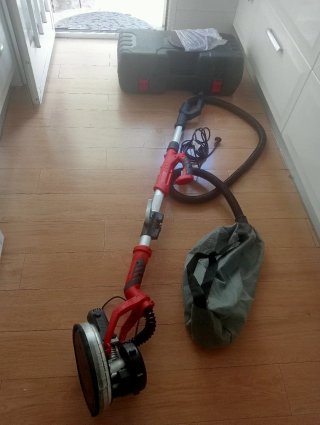 Lijadora para pared tipo jirafa con aspirador