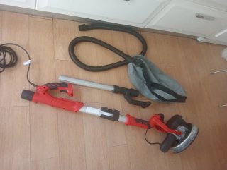 Lijadora para pared tipo jirafa con aspirador