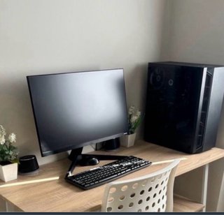 PC Ordenador Gaming Negro con Luces Azules