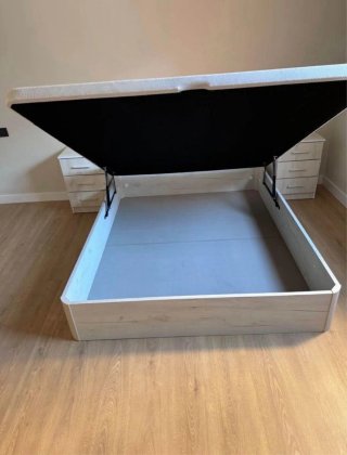 Canapé abatible madera con colchón