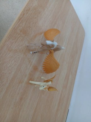 2 Figuras de Pegaso con Alas Naranja Los dos 5€