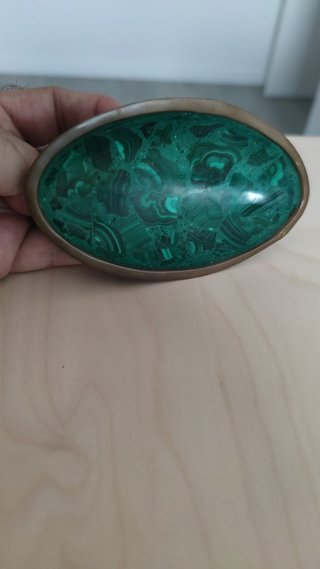 Cuenco Vintage Malquita y Latón