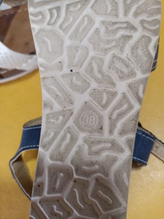 Sandalias Mujer Azul y Blanco
