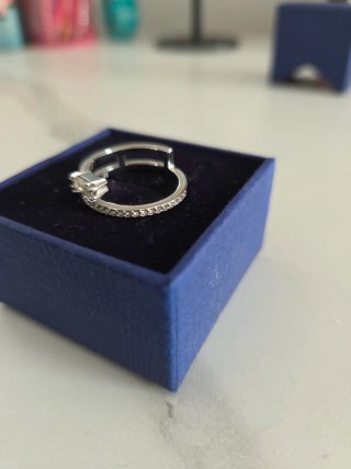 Anillo Swarovski Ajustable Plata