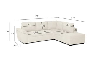 Sofá rinconera reversible con cama (a estrenar)