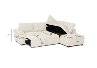 Sofá rinconera reversible con cama (a estrenar)