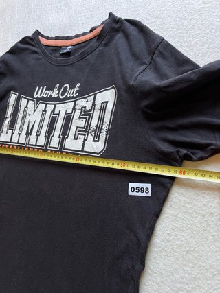Camiseta Vintage Negra Work Out Limited Talla M
