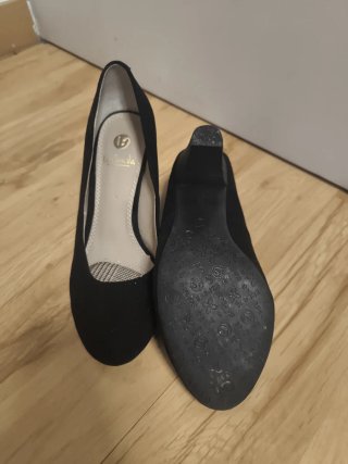 Zapatos tacón ante negro N°38