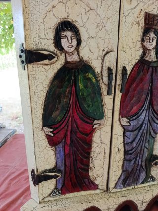 Mueble Rinconera Estilo Medieval