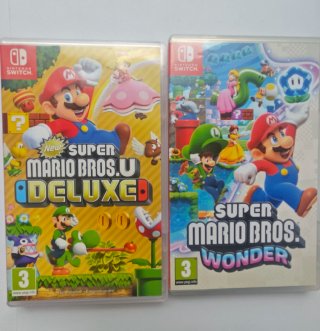 Nintendo Switch OLED Roja + 6 Juegos + 2 Mandos