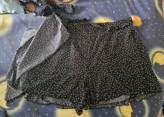 Falda pantalón CURVE lunares negra talla única