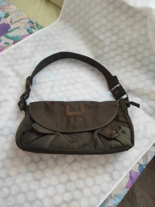 Bolso señora marrón/verde militar
