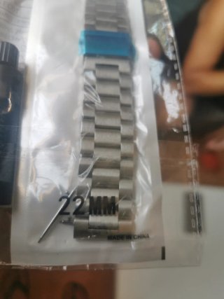 Armis reloj acero 22 mm. Nueva, finales rectos
