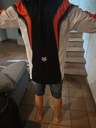 Conjunto Motocross Fox Negro Naranja