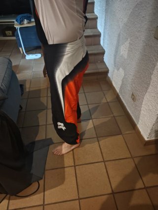 Conjunto Motocross Fox Negro Naranja