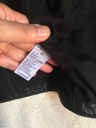 Chaqueta Topshop Cazadora Tip Rock Negra Talla 36