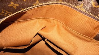 Bolso Grande Louis Vuitton Marrón y Dorado