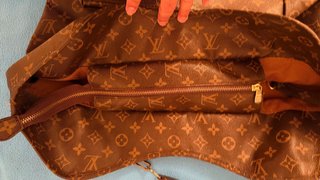 Bolso Grande Louis Vuitton Marrón y Dorado