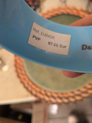 Pulsera rígida D&G plateada