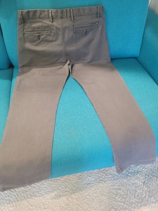 Pantalone Tommy Hilfiger grigio cotone CHINO