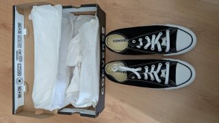 Converse Negras Bajas Talla 41