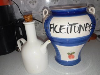 Tarro de cerámica Aceitunas