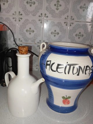 Tarro de cerámica Aceitunas